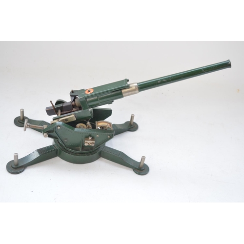 258 - Large vintage cast metal Astra Pharos stationary anti-aircraft gun.