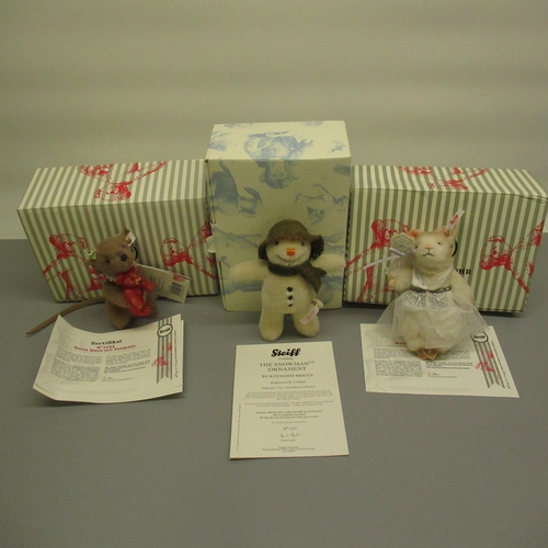 Steiff The Snowman Ornament, H13cm, limited edition 350/1500