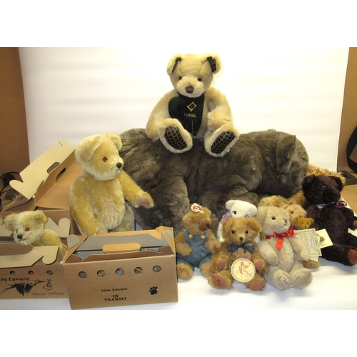 Collection of teddy bears including two limited edition Deans Rag