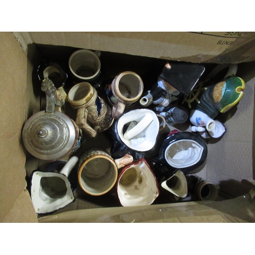 546 - Large collection of Toby Jugs and German stoneware tankards (2)