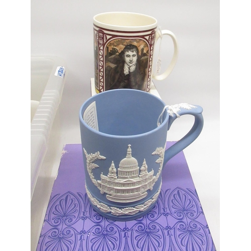 104 - Collection of commemorative mugs and plates relating to historical and political events/figures inc.... 