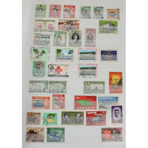 105 - Five albums of mainly used world and commonwealth stamps