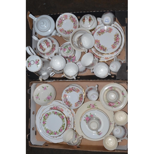 468 - Collection of Colclough, Johnson Bros. Old English, Crown Derby etc, floral bone china tableware inc... 