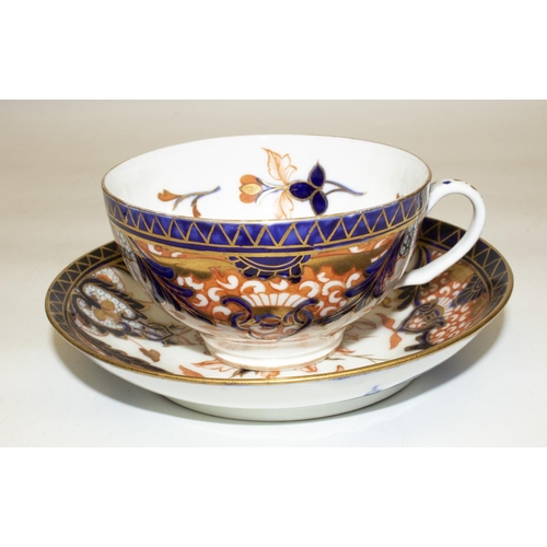 346 - Royal Crown Derby Imari cup and saucer, H6cm, C19th Derby cup and saucer in Imari colours, H6.5cm, a... 