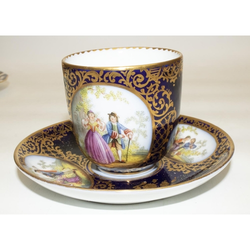 346 - Royal Crown Derby Imari cup and saucer, H6cm, C19th Derby cup and saucer in Imari colours, H6.5cm, a... 