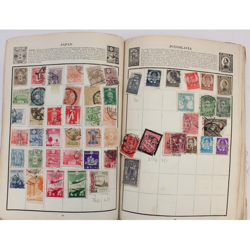 115 - Wanderer Stamp album c1940 well filled with world used and unused definitives, all mounted or hinged