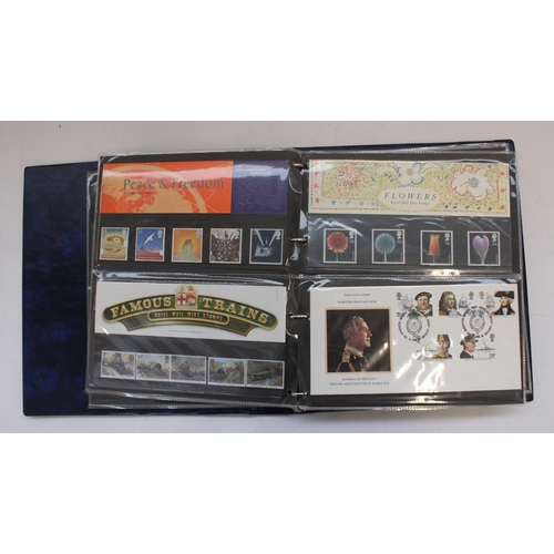 117 - Folder of Royal Mail Mint Stamp packs and FDCs, two folders of Royal Event commemorative mints