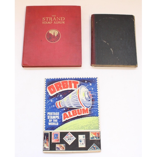 122 - Three Stamp albums of used and mounted GB & world defins, mainly QV through KGV, some early content