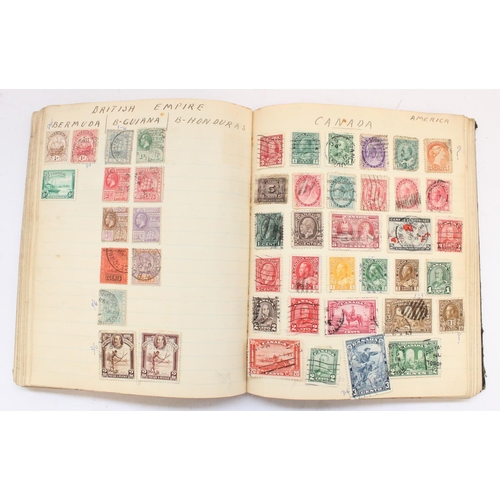 122 - Three Stamp albums of used and mounted GB & world defins, mainly QV through KGV, some early content