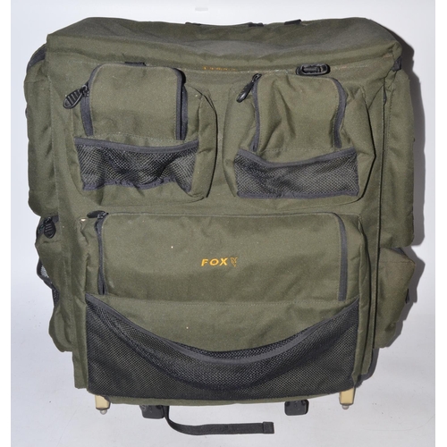 490 - Large Fox rigid backpack for fishing with set of scales