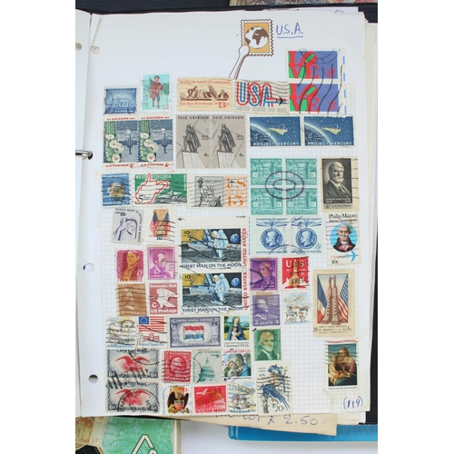 137 - Six albums of mainly mid to late C20th world stamps and two reference books