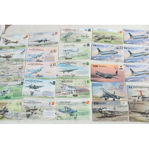 138 - Collection of signed aviation and RAF related FDCs, signatures include Neville Duke, Peter Twiss, ac... 