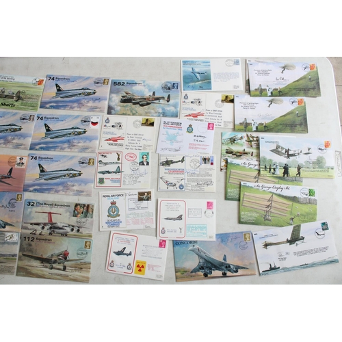 138 - Collection of signed aviation and RAF related FDCs, signatures include Neville Duke, Peter Twiss, ac... 