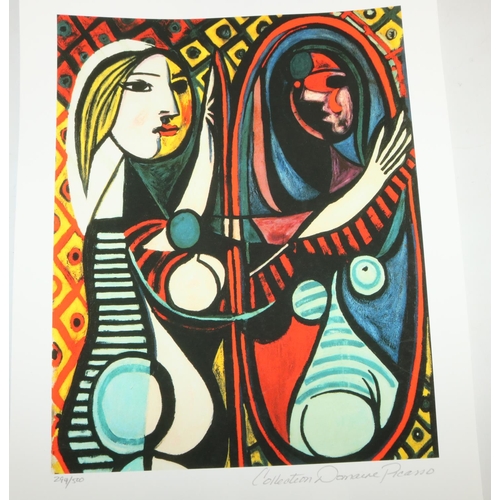 612 - After Pablo Picasso (1881-1973) - ‘Girl Before the Mirror’ 294/500 and ‘Portrait of Marie-Therese Wa... 