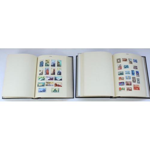 139 - Two SG Senator albums partially filled with all world A-Z mounted stamps