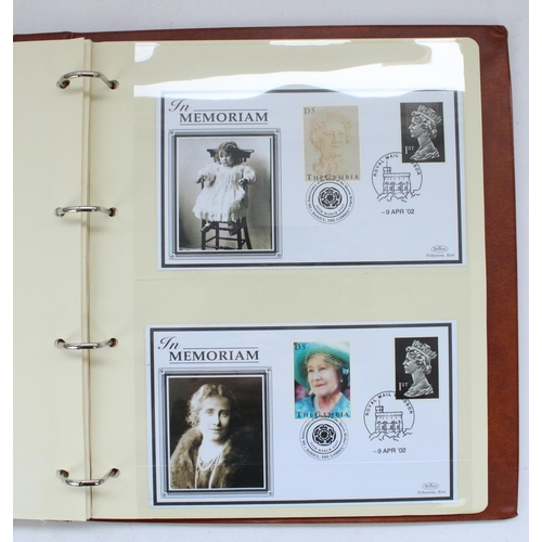 142 - Album of GB used/hinged, folder of Royal Mail Mint presentation packs, Queen Mother covers, SG Ltd E... 