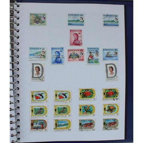 144 - Five albums of world used and hinged stamps, mainly countries listed C-D such as Canada, Cuba, Domin... 