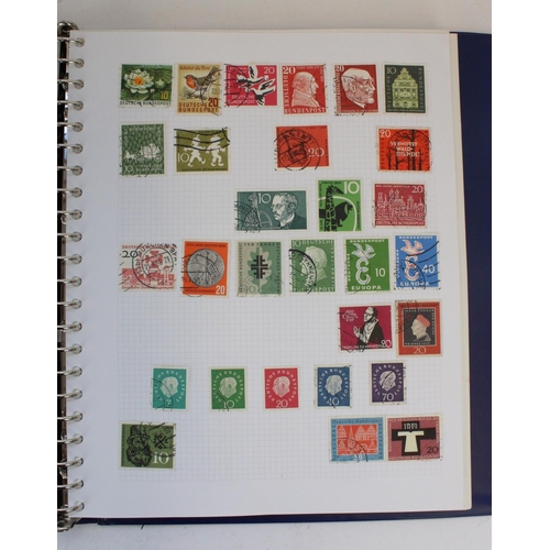 145 - Five albums of all world stamps, mostly used/hinged covering countries G to S including Germany, Mad... 