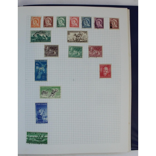 146 - Five albums of all world stamps, mostly used/hinged covering countries N to Z including New Zealand,... 