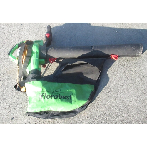 810 - Florabest FLS 3000 B2 3 in 1 electric leaf blower with extra bag (untested)