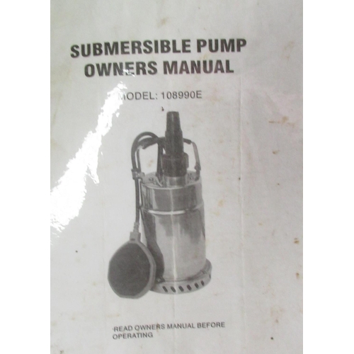 830 - Submersible pump model 108990E with manual