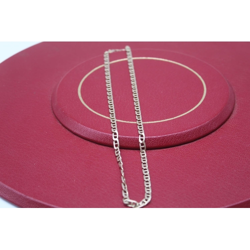 26 - 9ct yellow gold mariner chain necklace, stamped 375, L47cm,15.3g