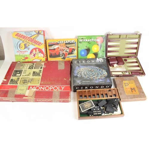 46 - Selection of vintage board games, Monopoly, Car Capers, Cirondo etc
