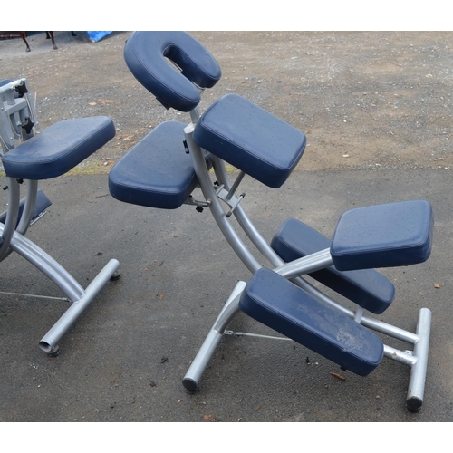 763 - Two therapists adjustable  chairs.