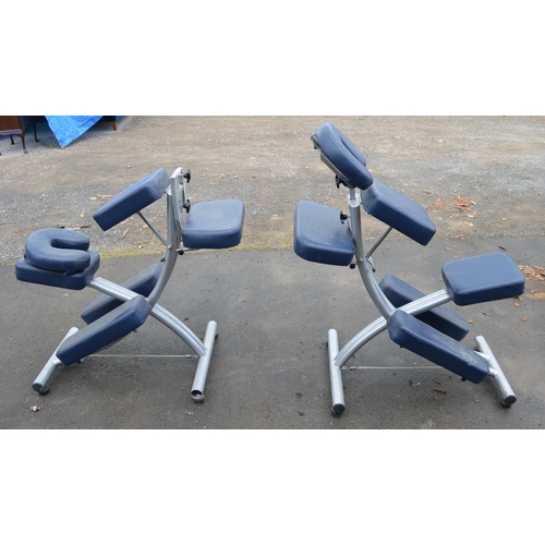 763 - Two therapists adjustable  chairs.