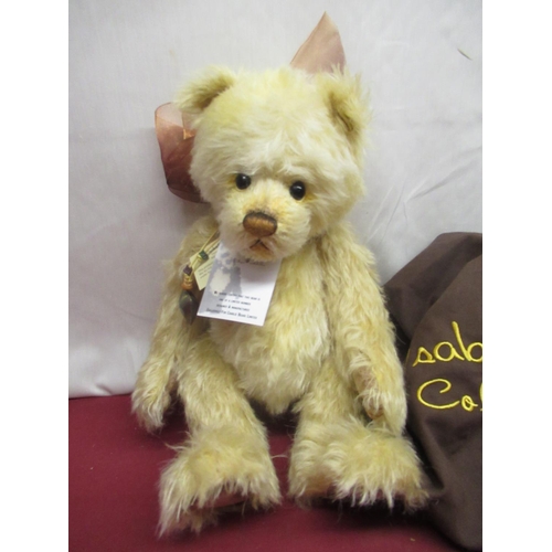 396 - Charlie Bears Isabelle Collection 'Lemon Popsicle' SJ 4615 teddy bear in yellow mohair with heart ne... 