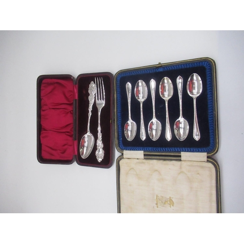 57 - Set of six Geo.V hallmarked Sterling silver teaspoons by Cooper Brothers & Sons Ltd., Sheffield, 192... 