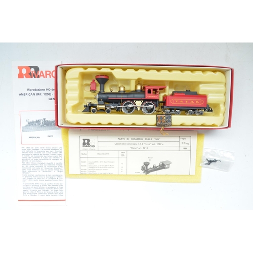 103 - Rivarossi 1207 HO gauge 4-4-0 electric steam locomotive and tender 