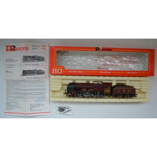 105 - Rivarossi 1350 HO gauge LMR 4-6-0 electric steam locomotive and tender 6140 