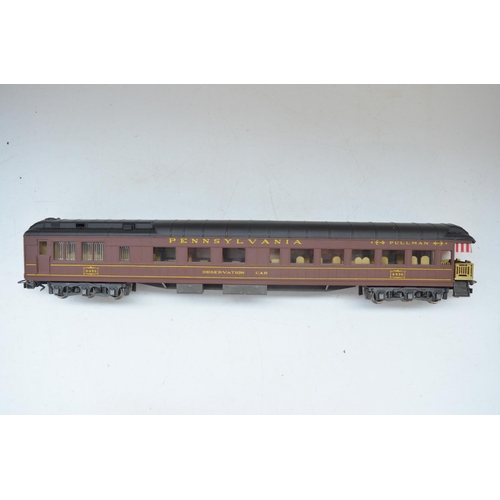 107 - Six Rivarossi HO gauge Pullman passenger coaches including 2735 Observation car with light, 2723 Com... 