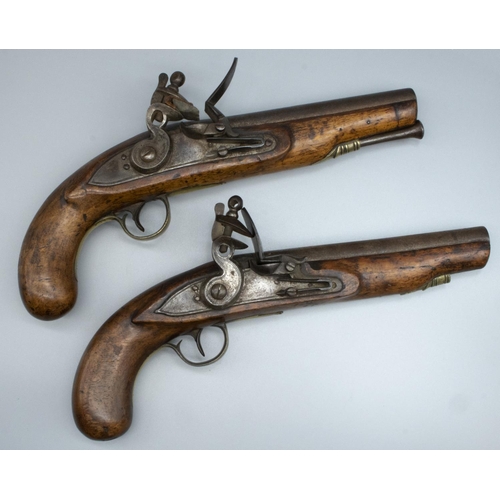 1213 - Pair of Dragoon service style flintlock pistols, 7