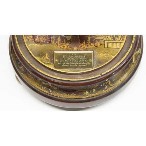 1158 - Early C20th Bulle type 800 day electromagnetic clock, silvered Arabic dial with outer minute track, ... 