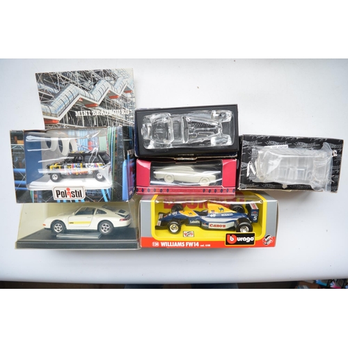 44 - Collection of diecast model cars, various scales and manufacturers, incl. 1/43 Minichamps, Schuco, S... 
