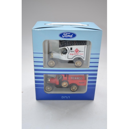 45 - Collection of boxed/cased diecast model cars from Matchbox, Corgi, Ertl incl. 2 toy fair special edi... 