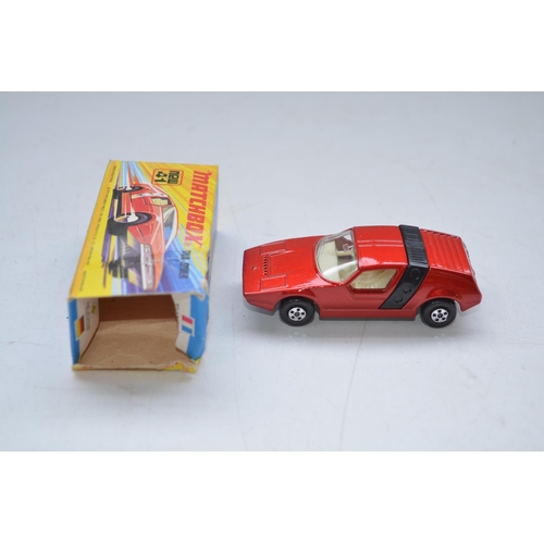 48 - Twenty three boxed Matchbox Superfast and Rola-matic diecast vehicle models from 26-50 (missing 39 a... 
