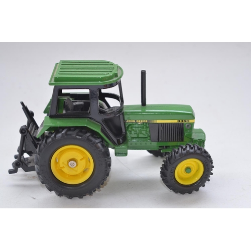 62 - Collection of boxed 1/32 scale tractors and wagons by Ertl to include John Deere 3350 tractor with 3... 