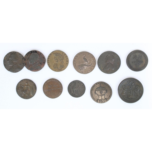 926 - C18th/19th English Warwickshire and Somerset provincial conder token coins inc. Birmingham 1792 half... 