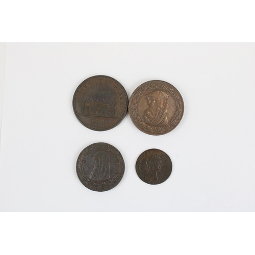 928 - C18th/19th Welsh provincial conder token coins inc. Anglesey 1787 penny Druids head/Pm Co. cypher wi... 