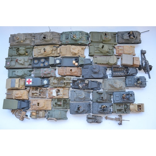 79 - Collection of built 1/35 plastic armour models, mostly WW2 allied and some modern vehicles including... 