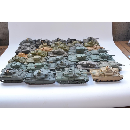 79 - Collection of built 1/35 plastic armour models, mostly WW2 allied and some modern vehicles including... 