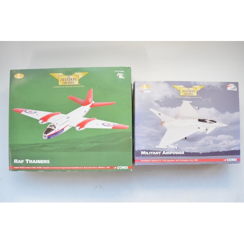 84 - Two Corgi Aviation Archive diecast model aircraft, EE Canberra A&AEE Boscombe Down 1985 (item no 347... 