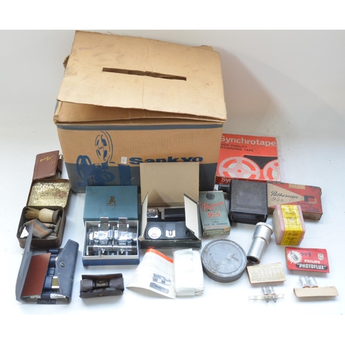 215 - TO DISPOSE OF Collection of vintage photographic and film equipment including Sankyo Dualux 1000 Sup... 