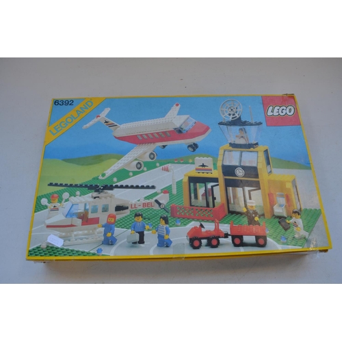 503 - Boxed vintage Lego airport set 6392, vendor states 100% complete, built once and disassembled, with ... 