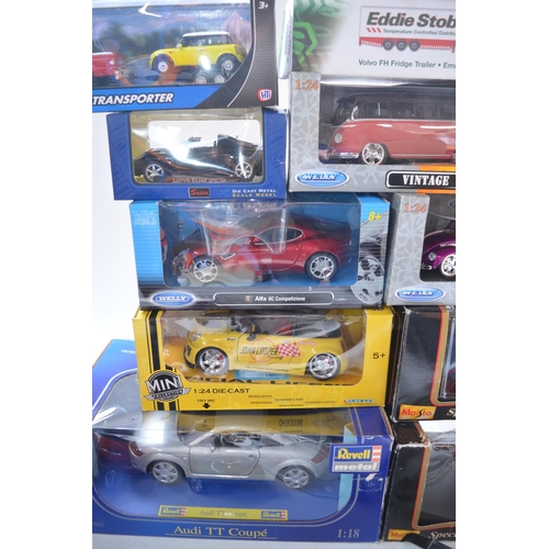 43 - Collection of previously displayed diecast car models, various scales and  manufacturers. Includes b... 