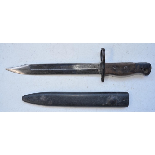 737 - British Army No5 Mk1 bayonet with scabbard