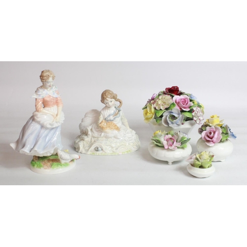 141 - Royal Worcester Old Country Ways - A Farmers Wife ltd. ed. 974/9500, H21cm, Royal Worcester figure S... 